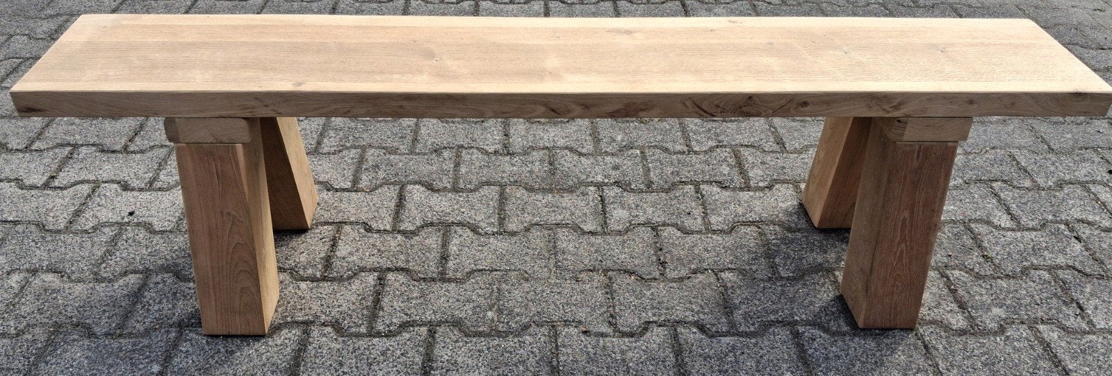 Mooie massief eiken bankjes, Ophalen, Hout