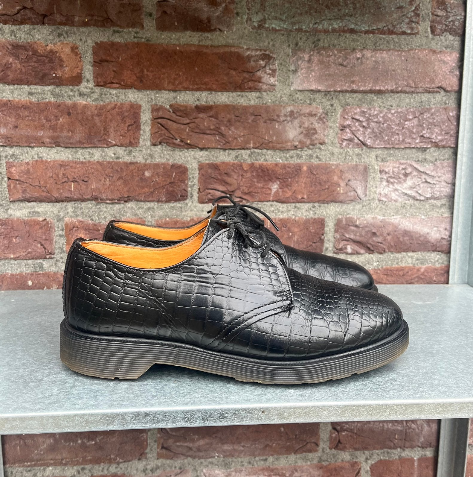 Dr. Martens 1461 MIE Croco maat Uk 6/ Eu 39, Kleding | Dames, Schoenen, Dr. Martens, Docs, Zwart, Docs
