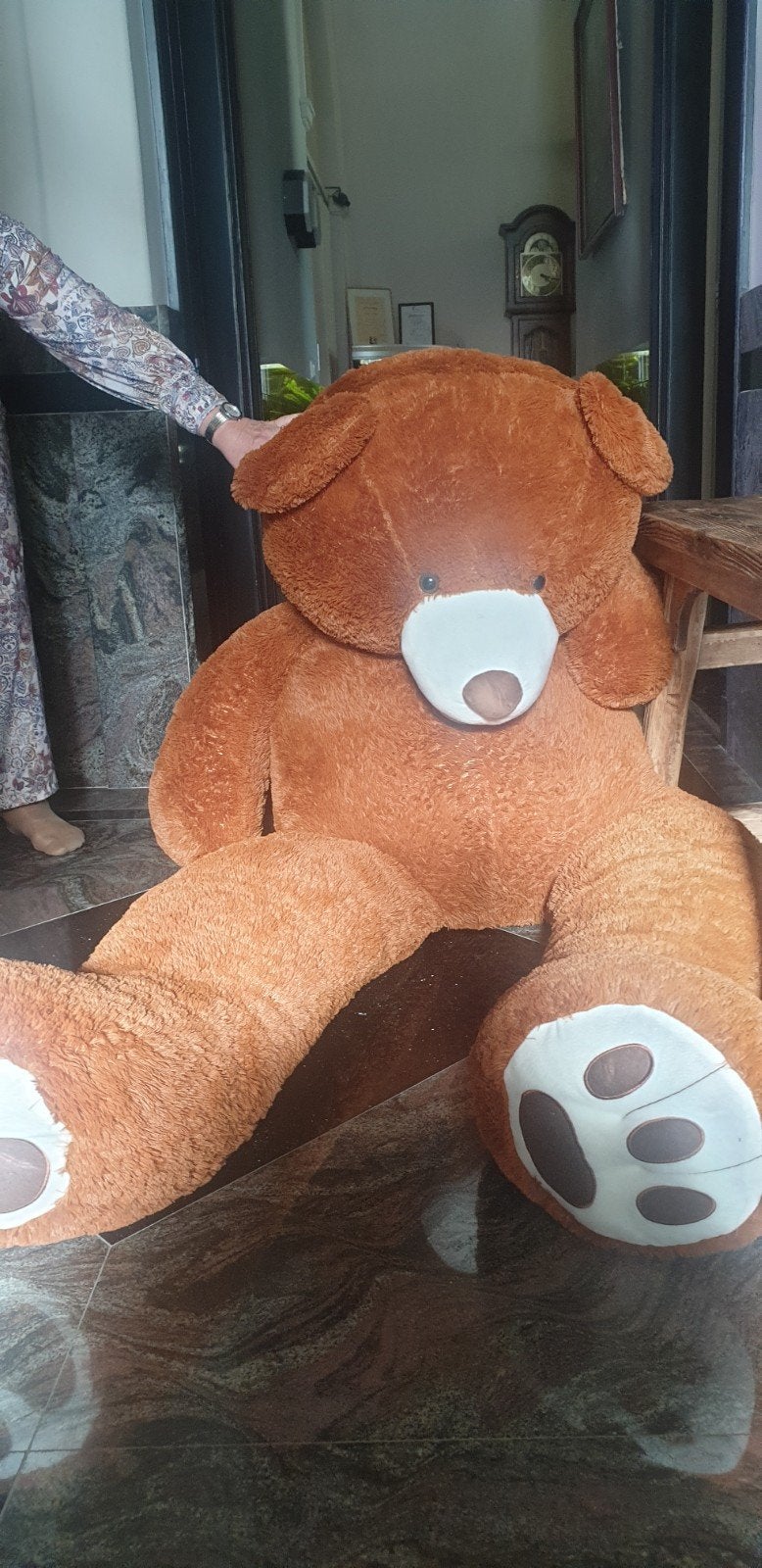 Grote bruine teddybeer - knuffelbeer, Ophalen, Beer, Zo goed als nieuw, Bruin