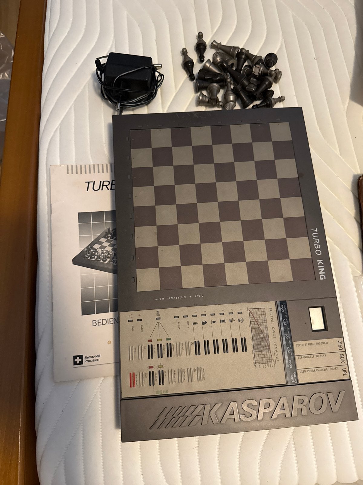Kasparov Turbo King Elektrisch Schaakbord, Ophalen of Verzenden, Gebruikt, Schaken