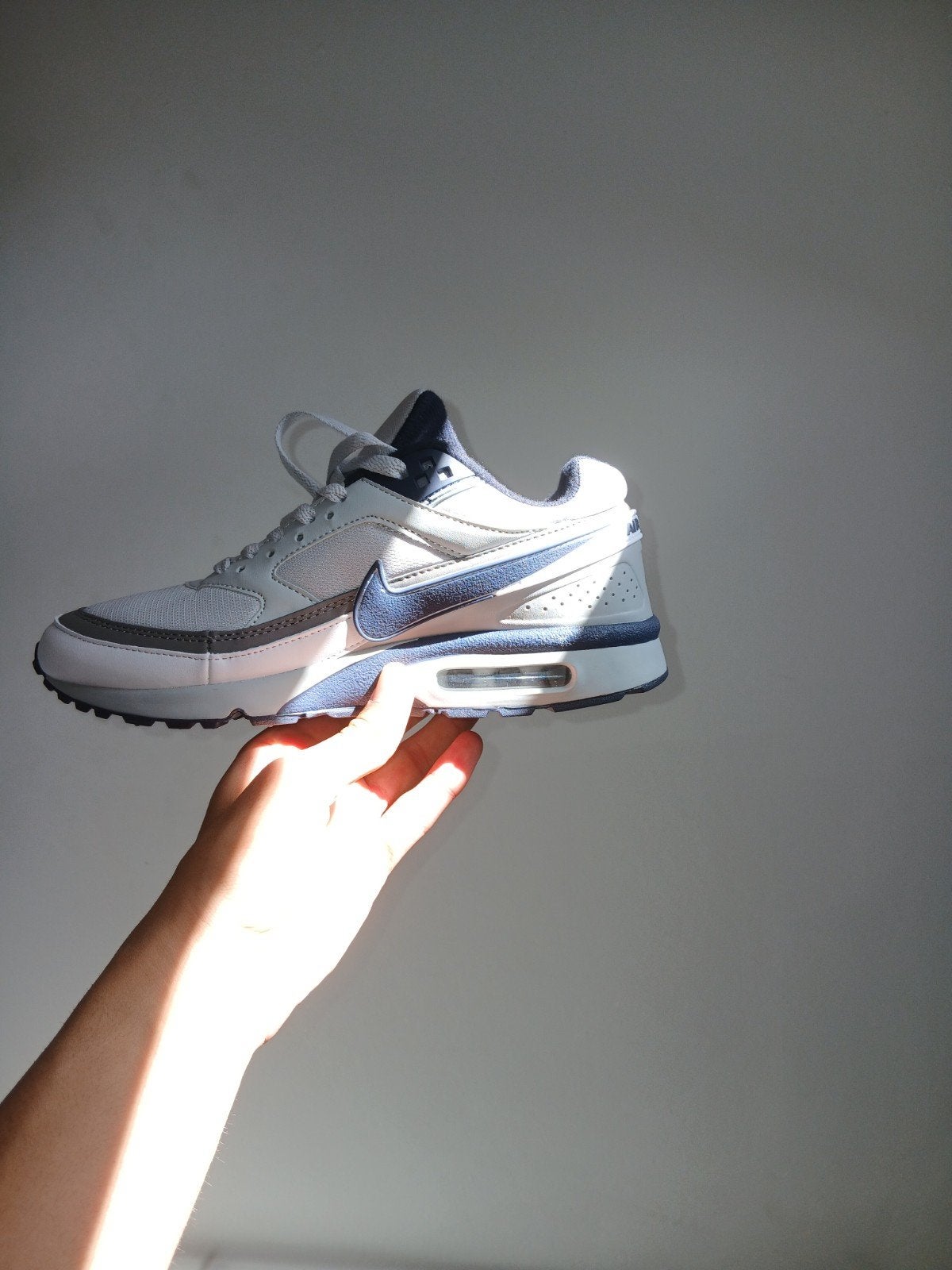 Nike Air Max sneakers - Grijs/Wit/Blauw, Overige kleuren, Nike, Ophalen of Verzenden, Sneakers of Gympen