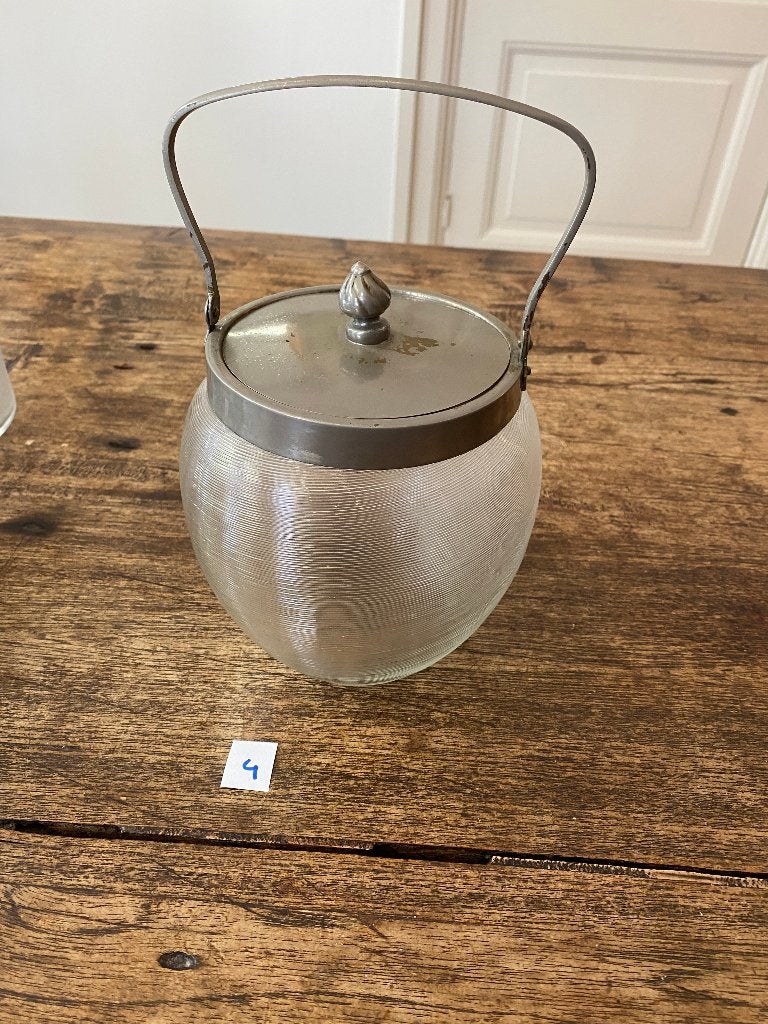 Brocante Engelse biscuit barrel Victoriaans/Edwardiaans tijd, Antiek en Kunst, Ophalen of Verzenden