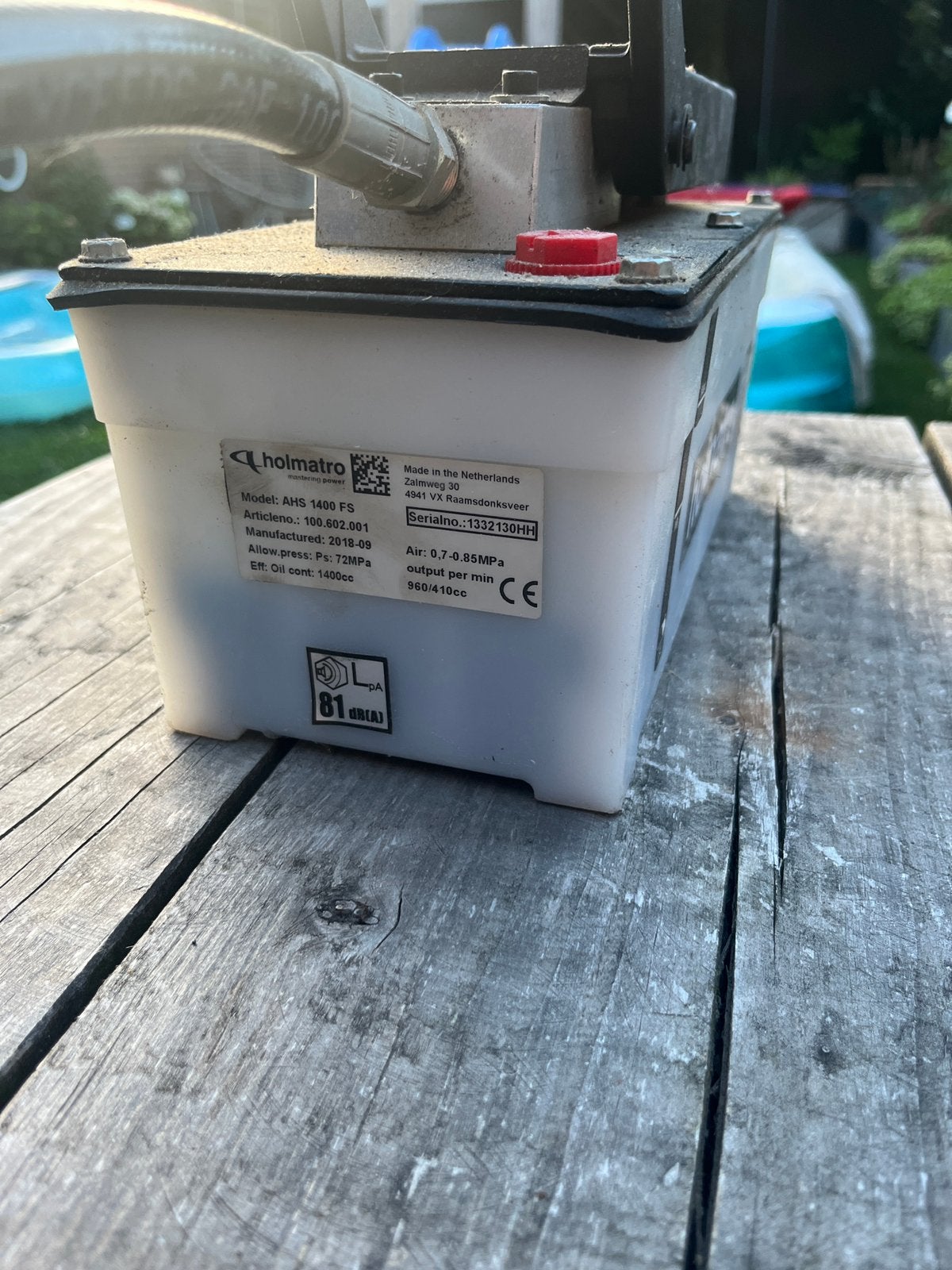 Holmatro ahs 1400 fs voetpomp, Ophalen of Verzenden, Zo goed als nieuw