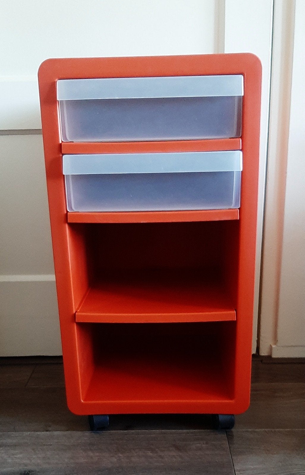 Retro IKEA Nero trolleykastje/ Nachtkastje, Huis en Inrichting, Kasten | Ladekasten, Ophalen, Gebruikt, 1 of 2 laden, 50 tot 100 cm