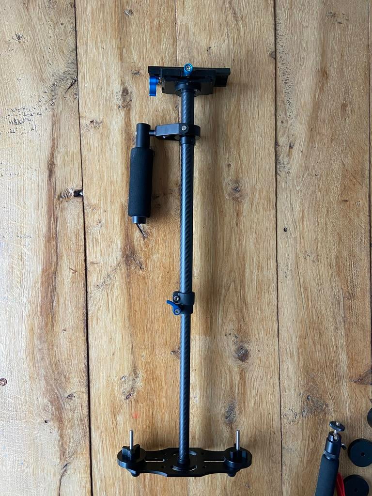 Carbon Fiber Camera Stabilizer Steadicam met gewichten, Ophalen of Verzenden, Zo goed als nieuw, Minder dan 150 cm, Overige typen
