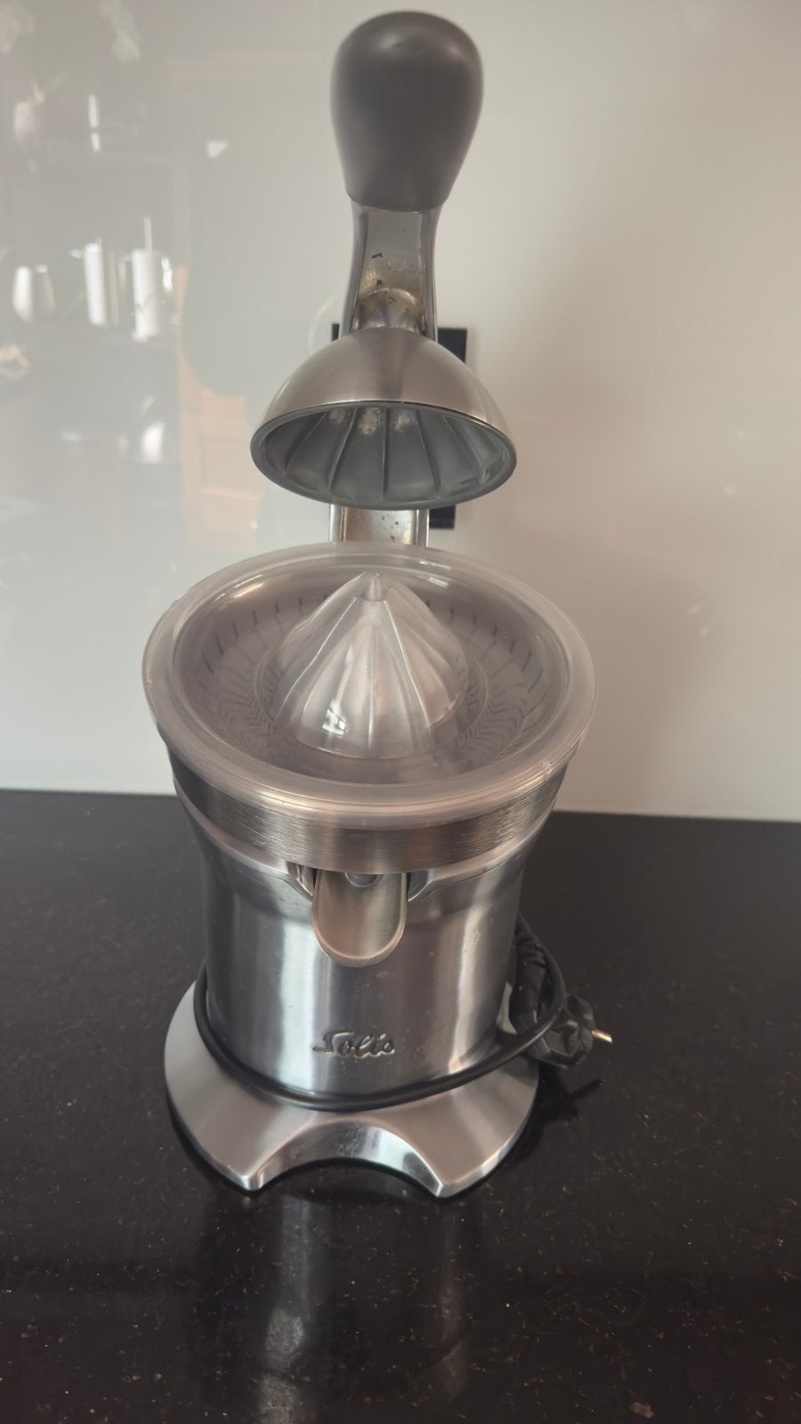 Solis electrische citruspers Pro, Zilver, Ophalen of Verzenden, Metaal, Overige merken