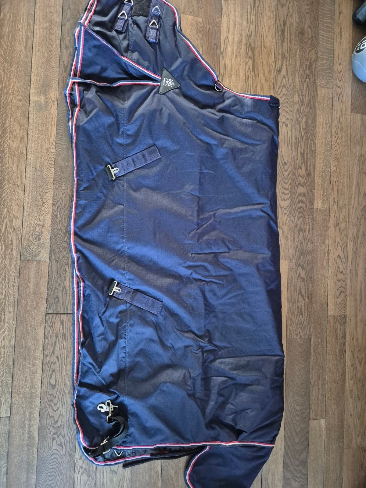 Winterdeken 350 gr DKR maat 135-185, Dieren en Toebehoren, Ophalen of Verzenden, Zo goed als nieuw, 350 g, Blauw