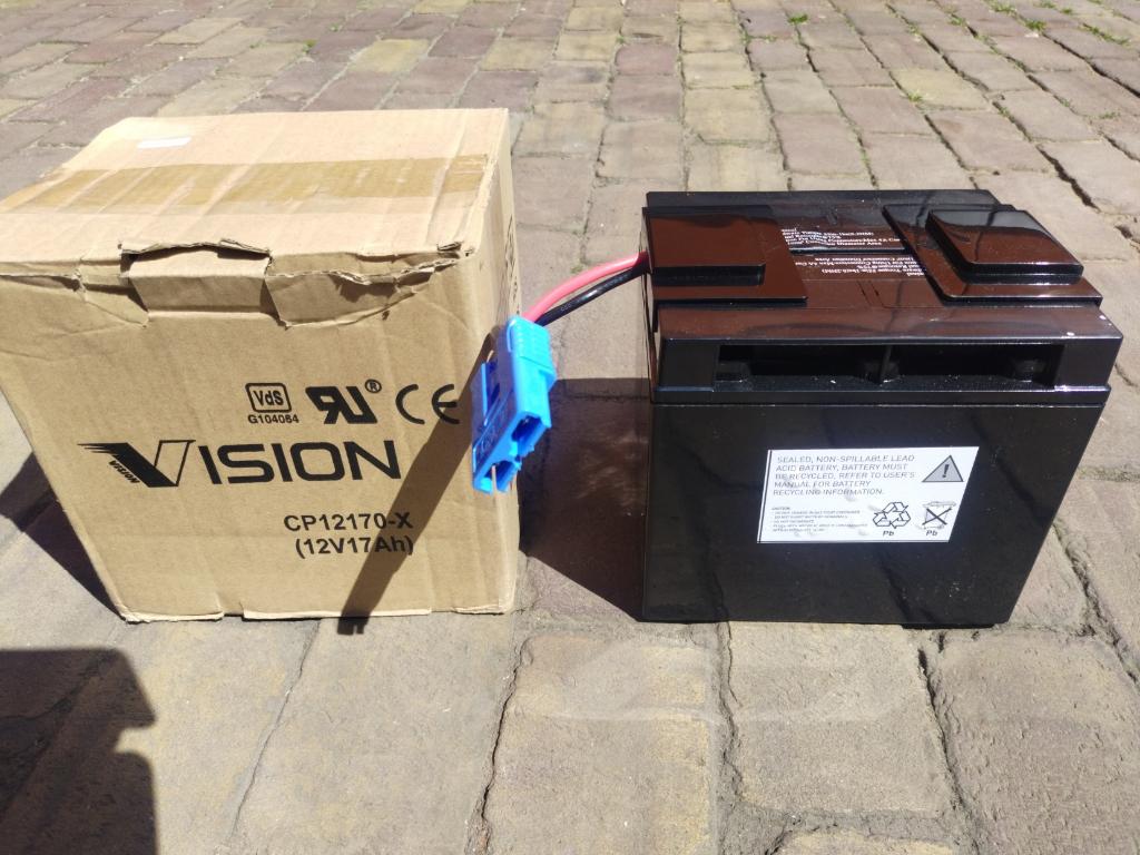 UPS systeem RBC7 accupack (2x 12V/17Ah AGM accu), Ophalen, Nieuw