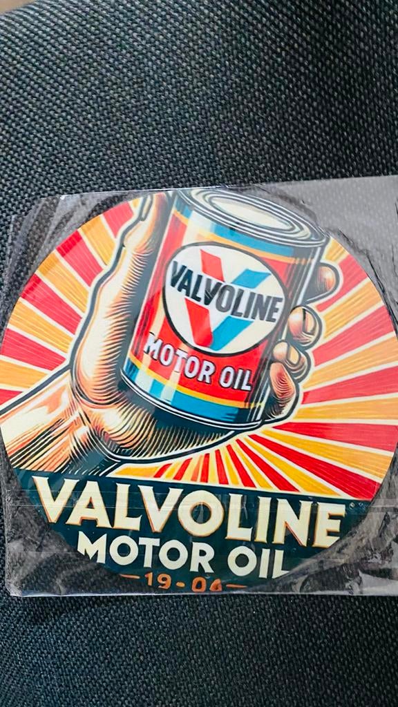 Valvoline reclame bordje, Ophalen of Verzenden, Nieuw, Reclamebord