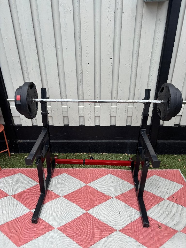 Squatrek + barbell + gewichten – moet weg!, Ophalen, Gebruikt, Rug, Overige typen