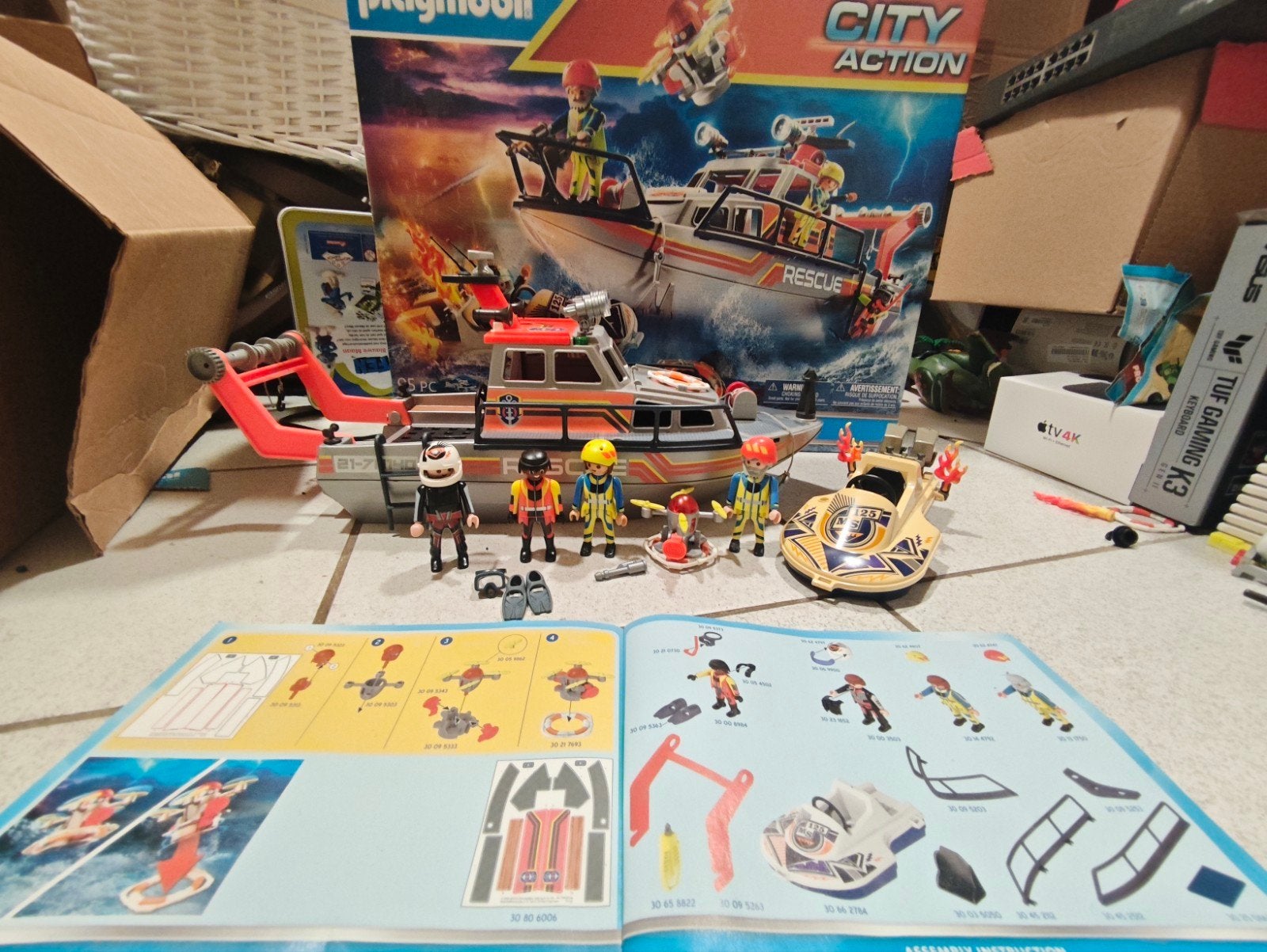 Playmobil City Action Reddingsboot met Accessoires, Ophalen of Verzenden, Gebruikt, Jongen of Meisje