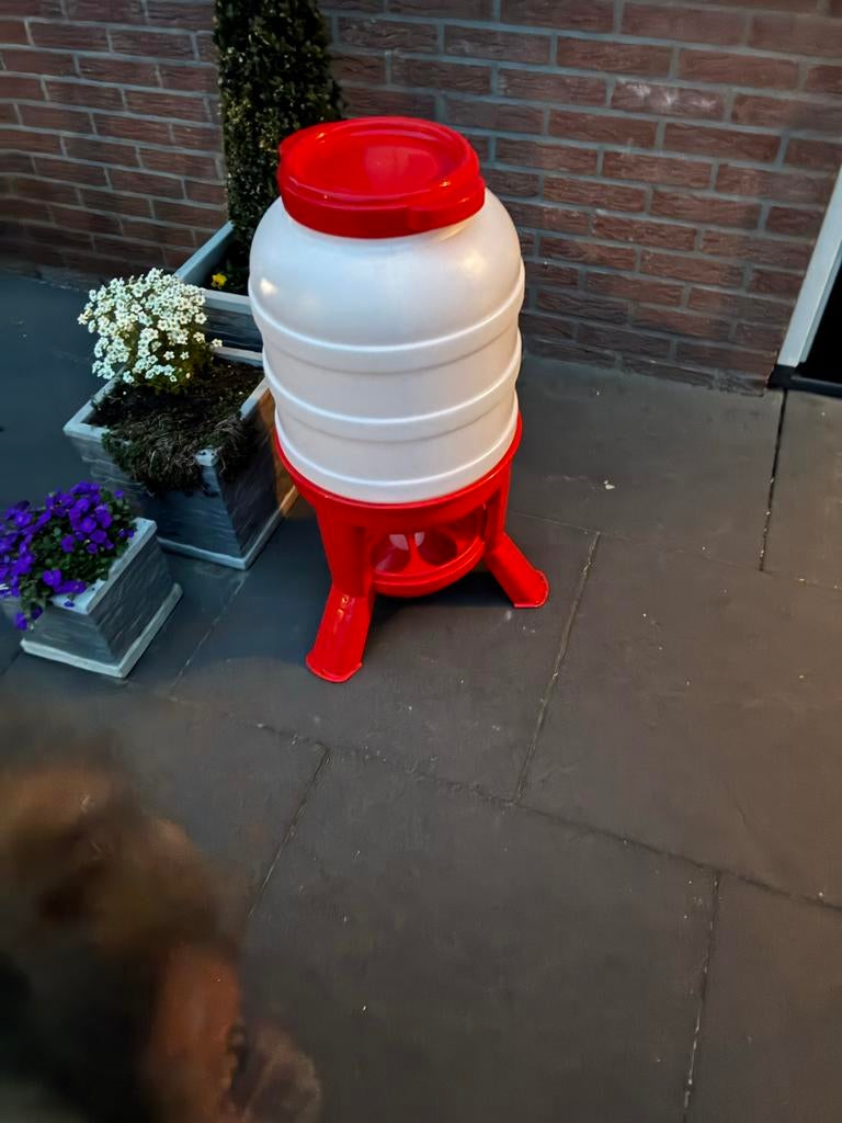 Kippen voerton 40 ltr nieuw, Dieren en Toebehoren, Pluimvee | Toebehoren, Ophalen, Nieuw, Drinken en Voederen