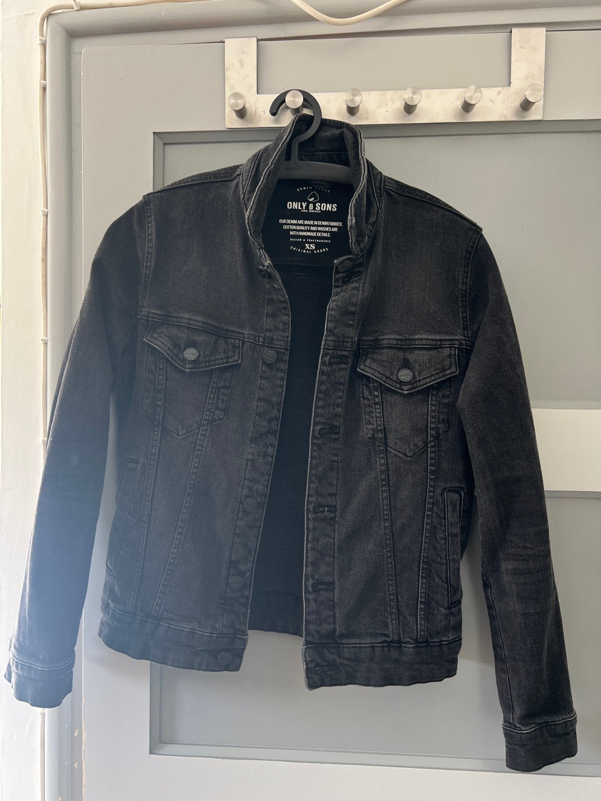 ONLY & SONS spijkerjack - Zwart - Maat XS, Ophalen of Verzenden, Zo goed als nieuw, Maat 46 (S) of kleiner, Zwart