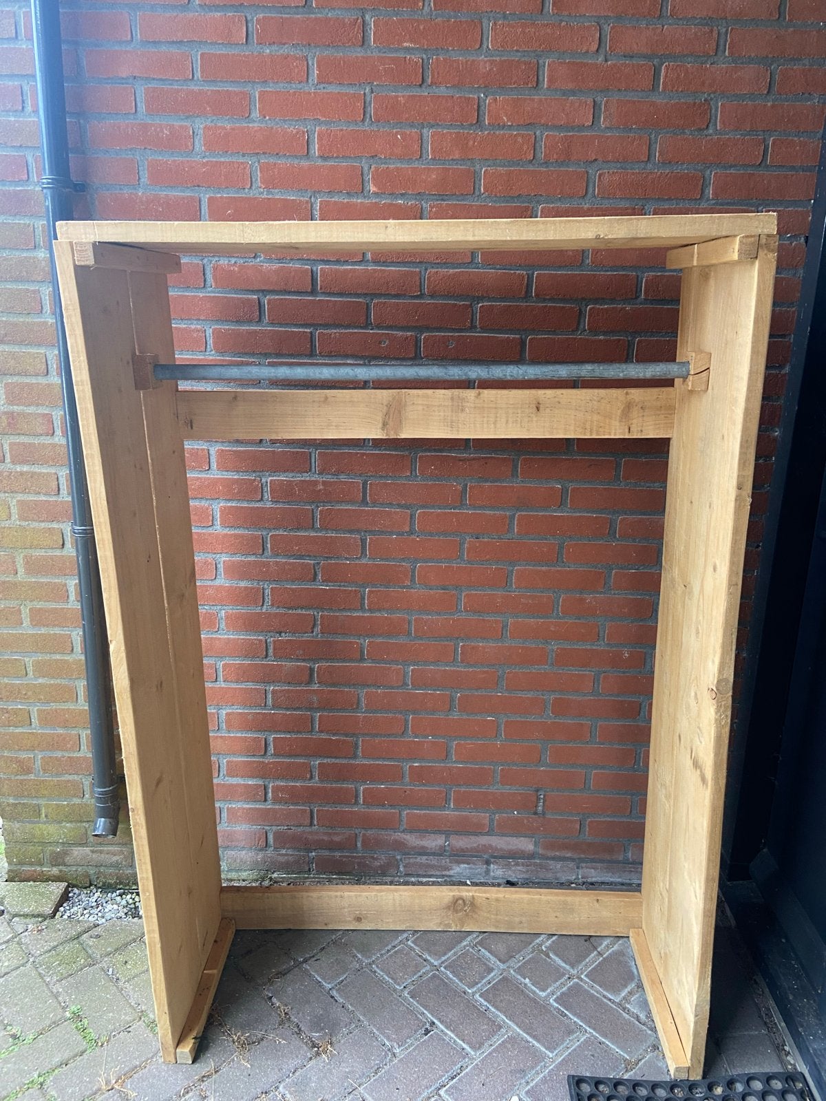 Houten kledingrek / kapstok, Ophalen, Gebruikt