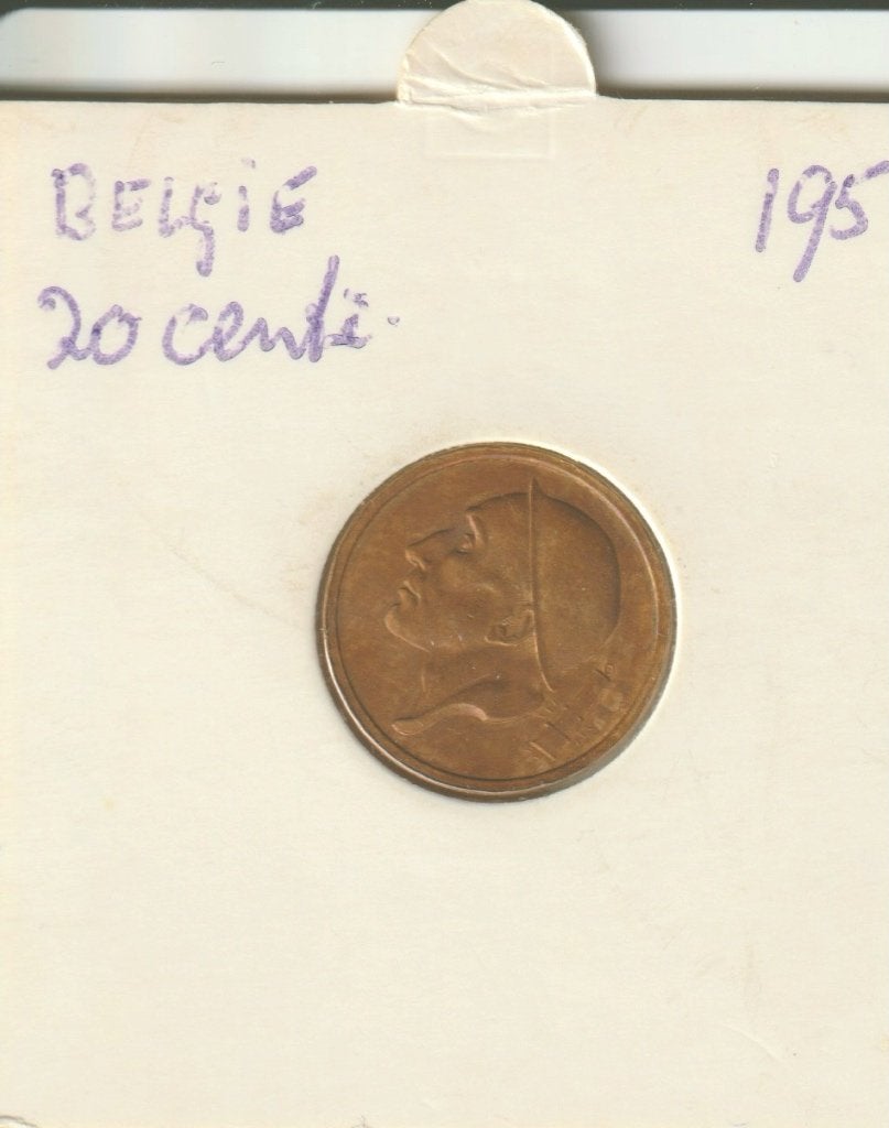20 centimes 1954 belgie, Verzenden