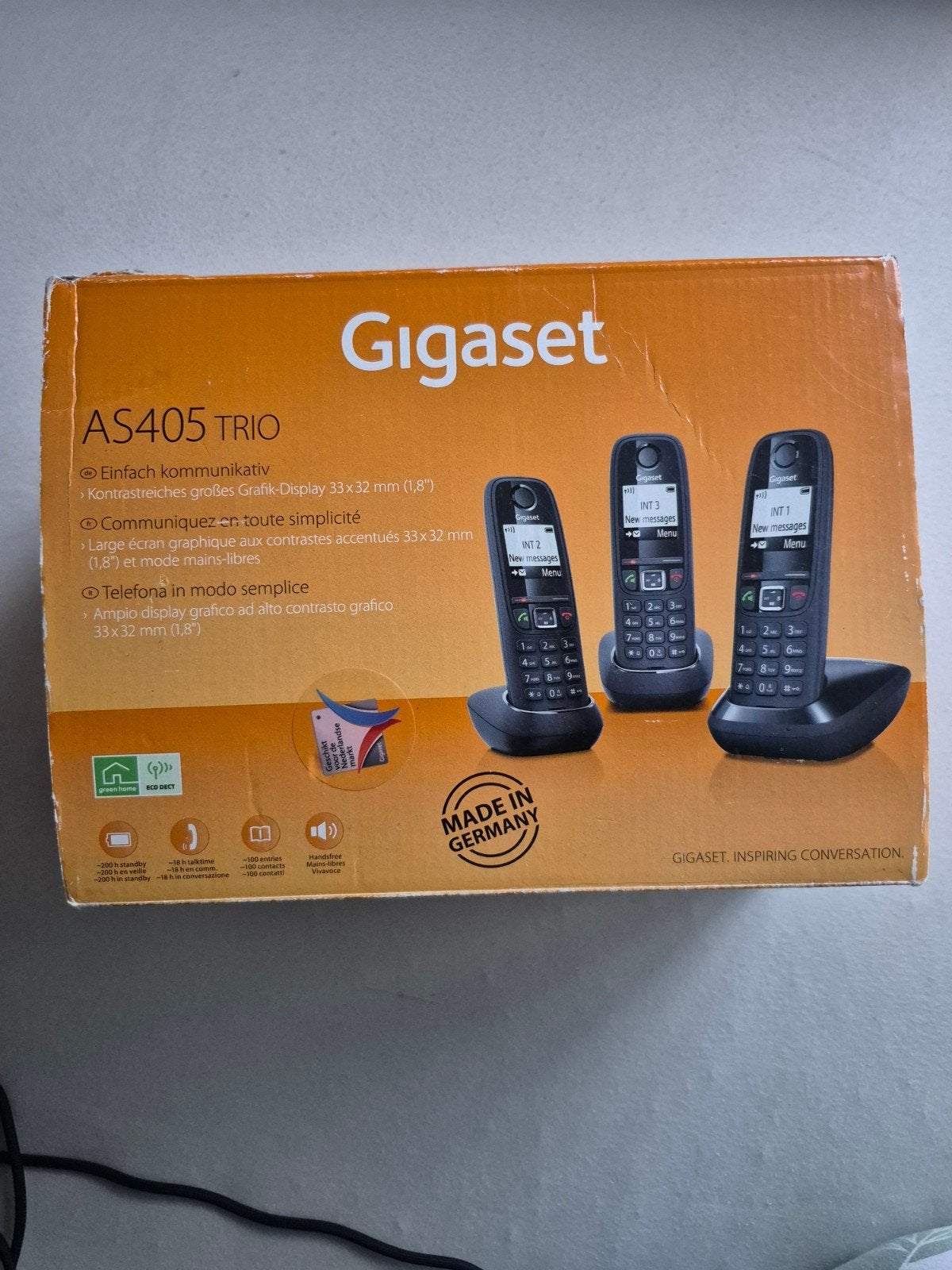 Gigaset AS405 Trio draadloze huistelefoons, Ophalen of Verzenden, Gebruikt, 3 handsets