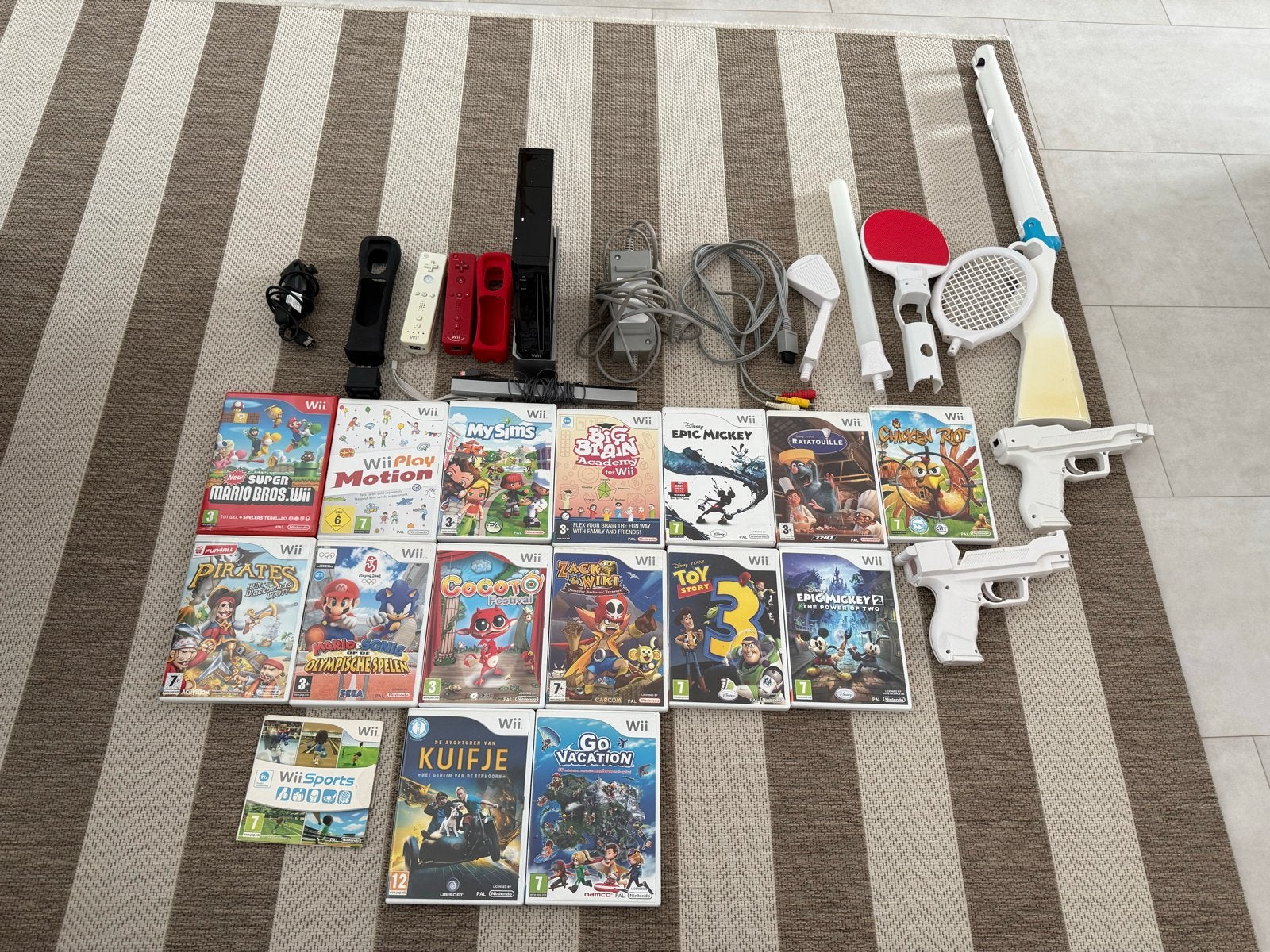 Nintendo Wii set!, Spelcomputers en Games, Ophalen of Verzenden, Zo goed als nieuw, Met 3 controllers of meer, Met games