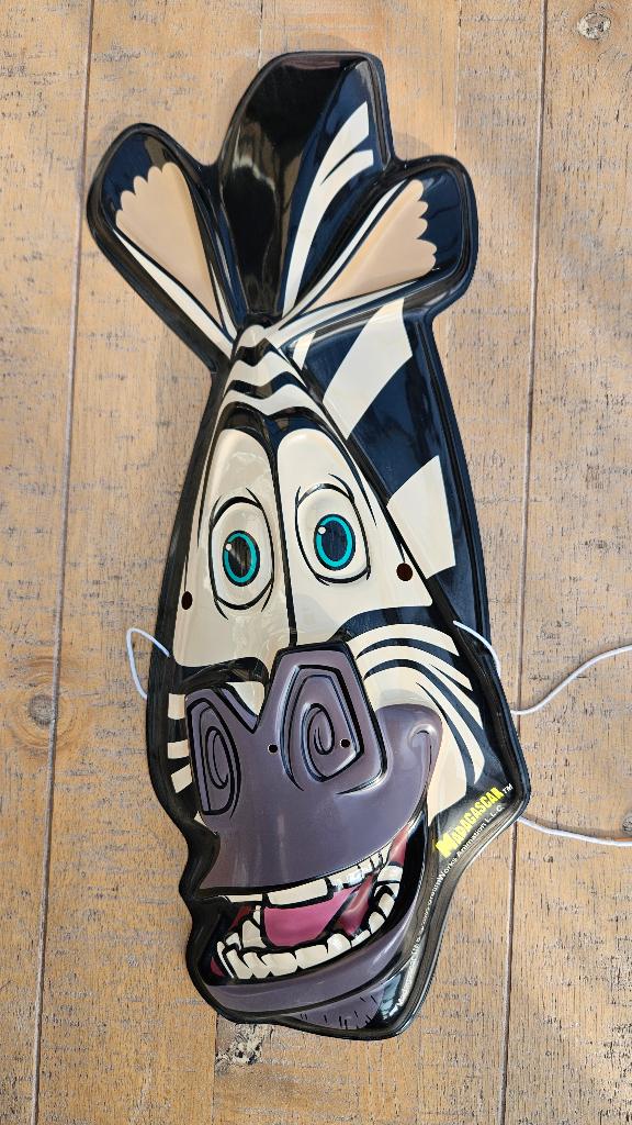 Feestmasker - Madagascar - Marty de zebra, Ophalen of Verzenden, Zo goed als nieuw, Film, Kleding