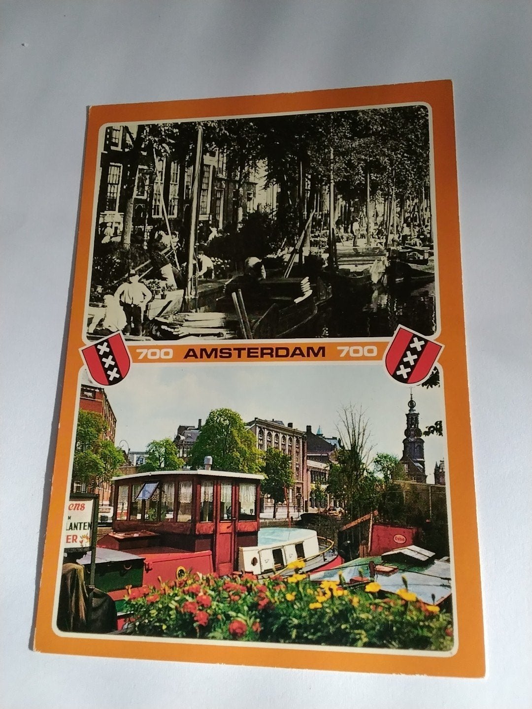 Amsterdam Singel Bloemenmarkt Ansichtkaart (1900-1975), Ophalen of Verzenden