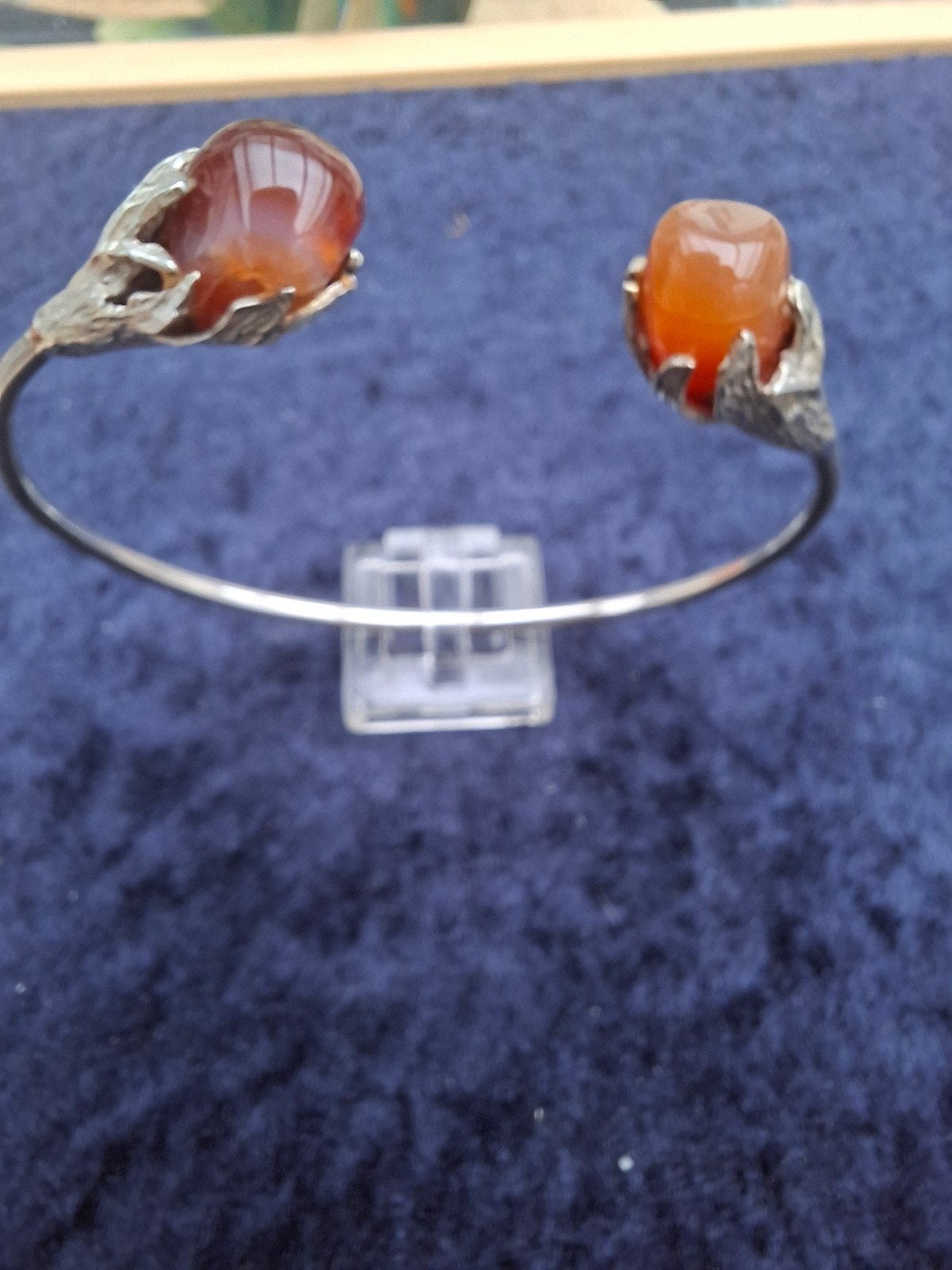 antieke zilveren armband met Carneool, Ophalen, Zilver, Armband
