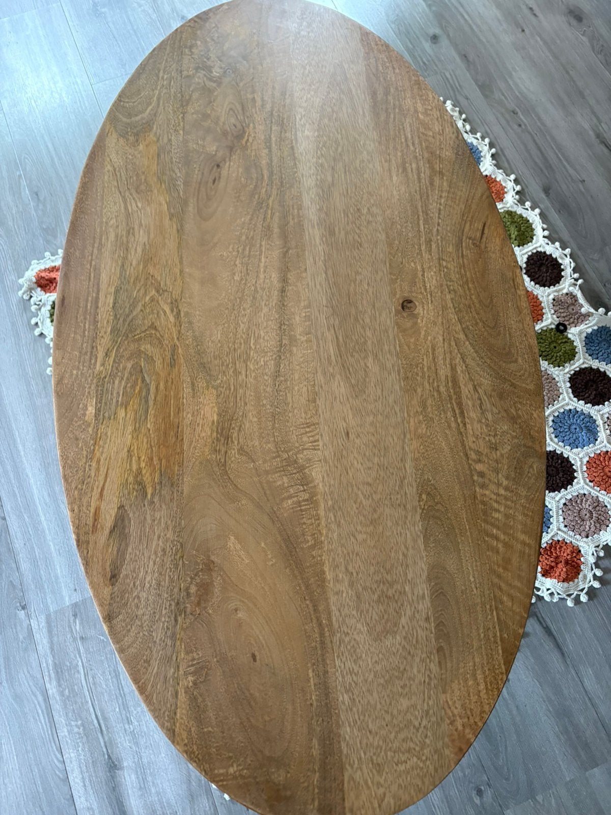 Nieuwe mangohouten salon tafel, nog in de doos., Ophalen, 100 tot 150 cm, Nieuw, 50 tot 100 cm