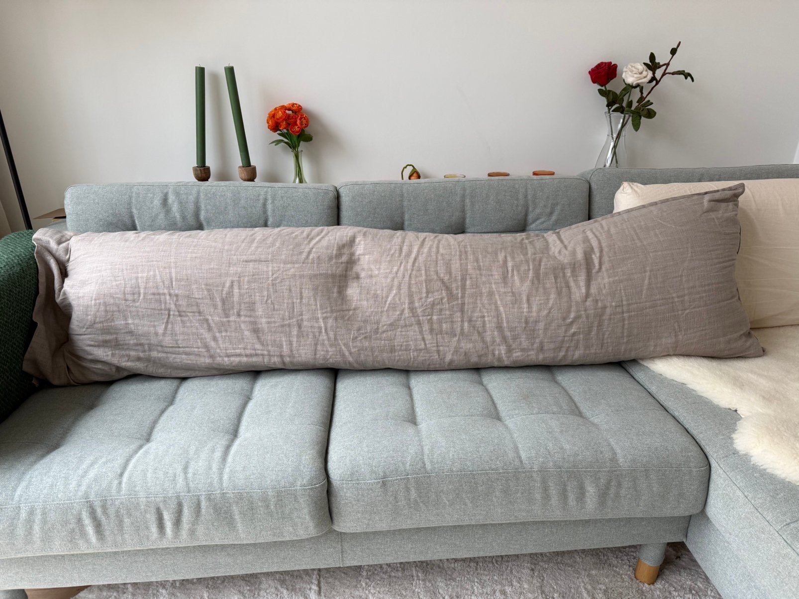 Daaloumaa lijfkussen XL (180x45cm), Overige merken, Gebruikt, Ophalen of Verzenden, Sierkussen
