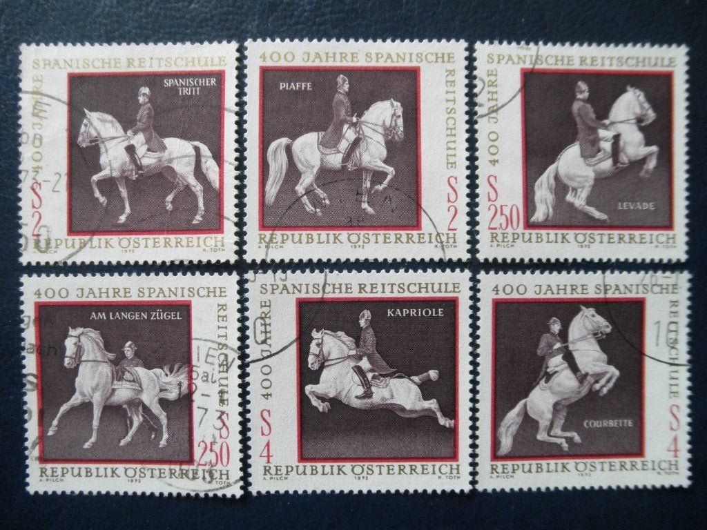 Postzegels Oostenrijk 1972 Spaanse rijschool - cw. € 2,80., Ophalen of Verzenden, Gestempeld