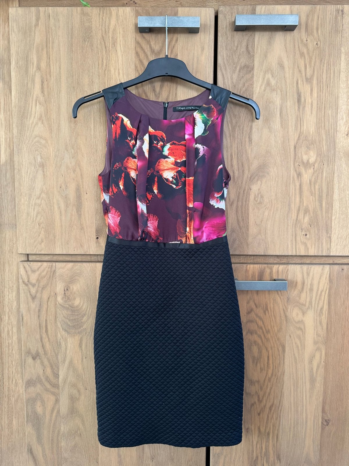 Steps jurk met bloemenprint en gewatteerde rok, maat 34, Ophalen, Meerkleurig, Maat 34 (XS) of kleiner, Gedragen