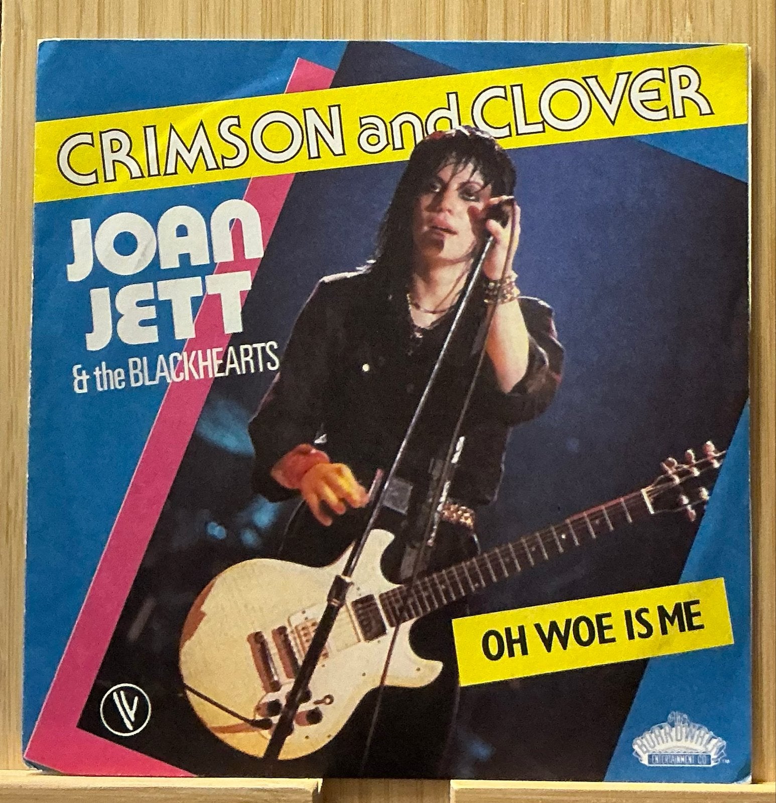 Joan Jett & The Blackhearts - Crimson and Clover 7 inch, Fotohoes, 7 inch, Ophalen of Verzenden, Zo goed als nieuw