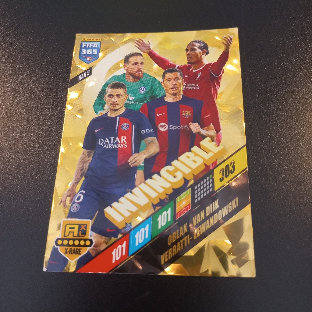 RAR5 Invincible Oblak Van Dijk Verratti Lewandowski 2024, Verzamelen, Ophalen of Verzenden, Zo goed als nieuw, Buitenlandse clubs