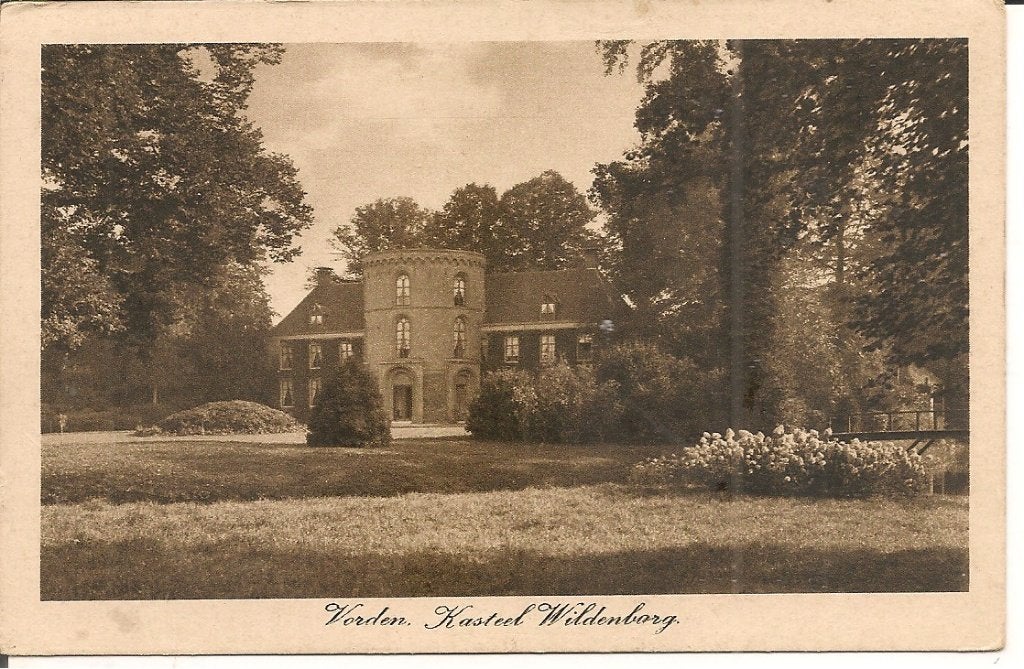 Oude Ansichtkaart Vorden Kasteel Wildenborch, Ophalen of Verzenden, 1940 tot 1960, Gelopen, Gelderland