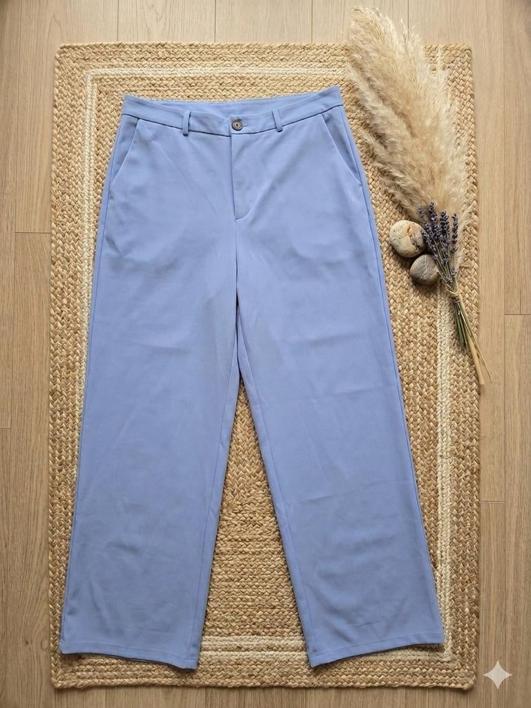 Even&Odd Lichtblauwe Wide-Leg Broek Maat 42, Kleding | Dames, Broeken en Pantalons, Blauw, Maat 42/44 (L), Ophalen of Verzenden