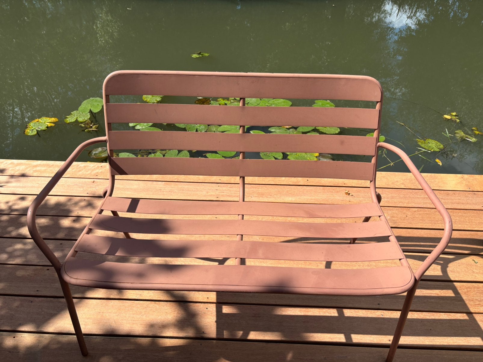 Tuinbank Olle van Intratuin, Tuin en Terras, Ophalen, Gebruikt, Aluminium
