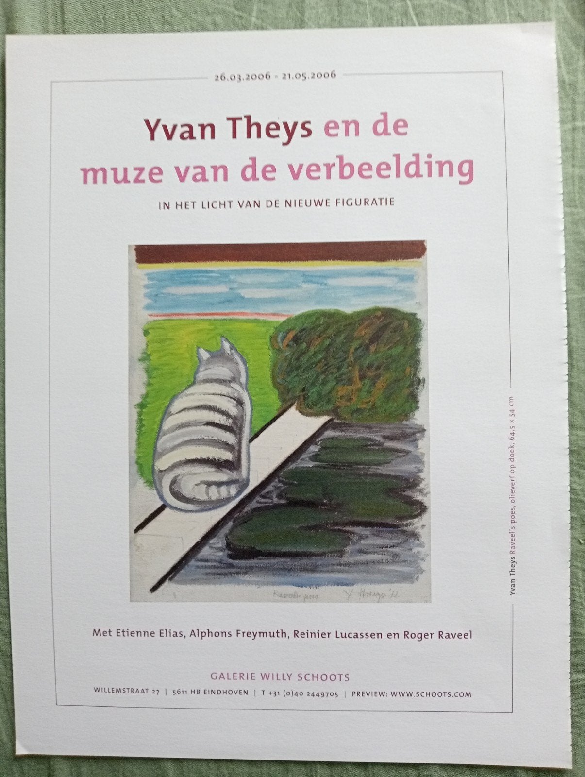Tijdschrift Affiche Advertentie 2006 - Yvan Theys, A4 of kleiner, Ophalen of Verzenden, Reclame, Rechthoekig Staand