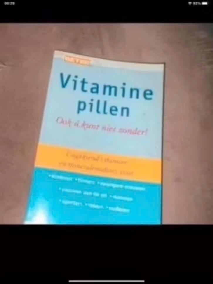 vitamine pillen, Verzenden, Zo goed als nieuw