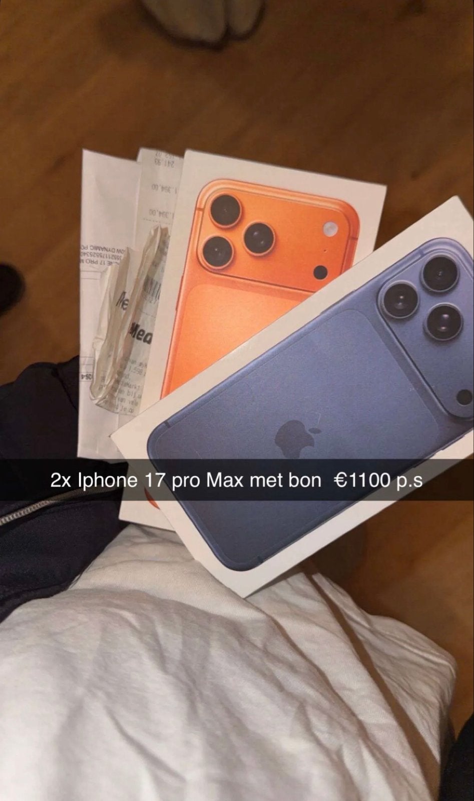 2x iPhone 17 Pro Max 256GB met bon, Telecommunicatie, Ophalen of Verzenden, Nieuw, 256 GB, IPhone 16 Pro Max