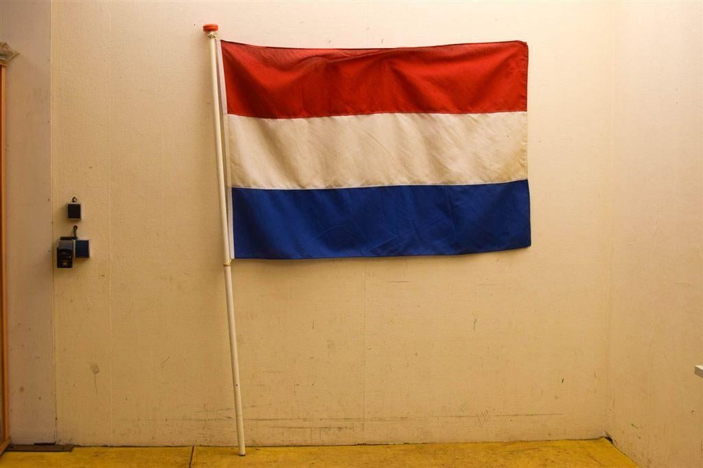 Nederlandse vlag met vlaggenstok 51076, Ophalen of Verzenden, Gebruikt
