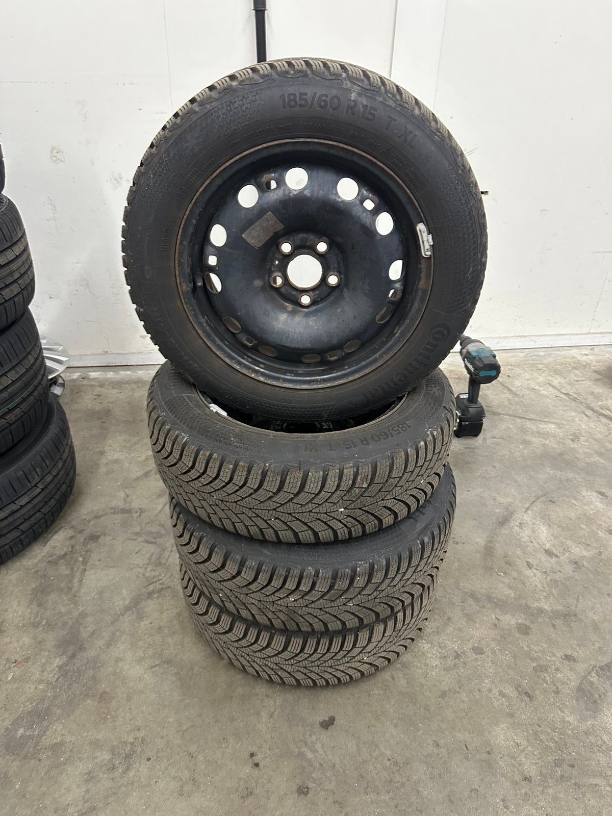 Velgen + banden VW Polo steekmaat 5x100 15 inch, Ophalen, 15 inch, 185 mm, Zomerbanden