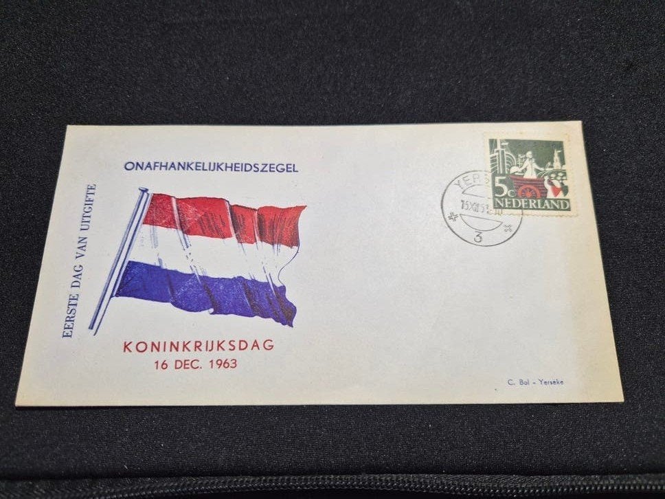 Eerste Dag Uitgifte Koninkrijksdag 1963 Onafhankelijkheidsze, Postzegels en Munten, Postzegels | Eerstedagenveloppen, Ophalen of Verzenden