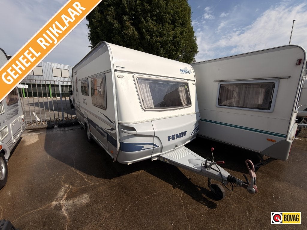 Fendt Saphir 450 QB Voortent en 1300KG, Caravans en Kamperen, Bedrijf, Treinzit, Schokbreker, Tot en met 4