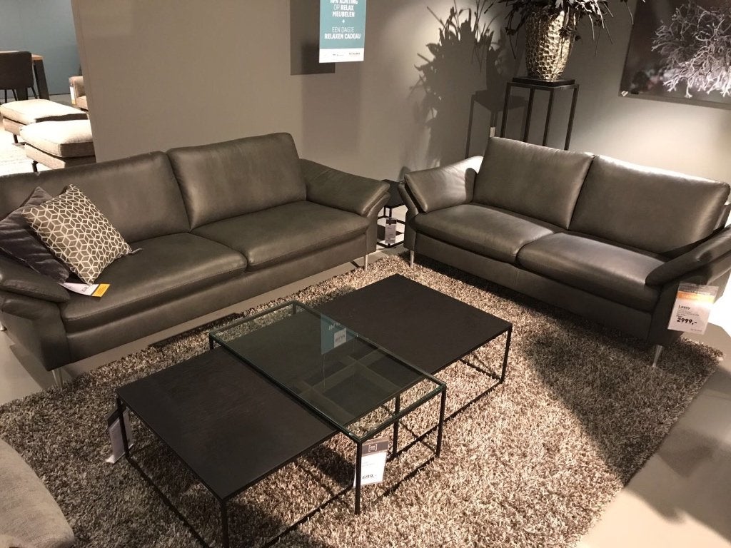 Luxe twee en 2,5 zits bank, Huis en Inrichting, Banken | Bankstellen, Ophalen, Overige maten, 75 tot 100 cm, Zo goed als nieuw