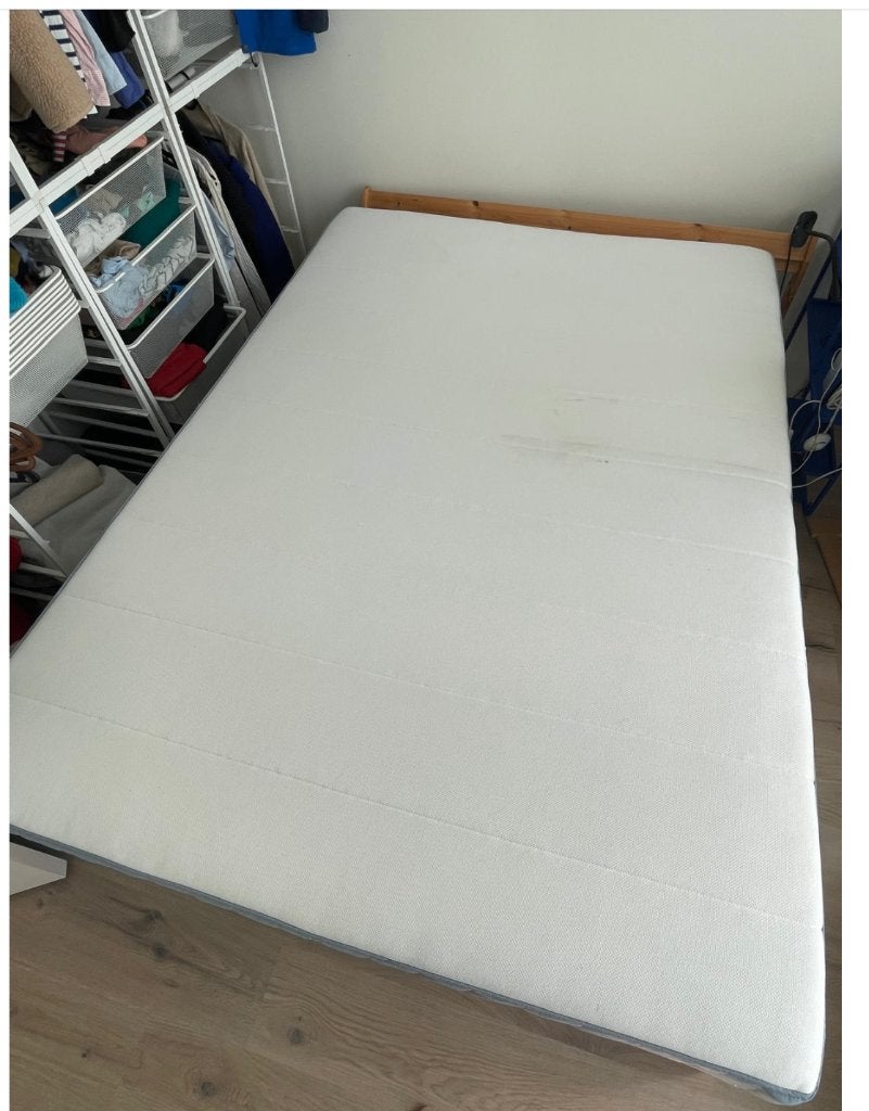 Gratis bed, Ophalen, Gebruikt, Wit, Tweepersoons