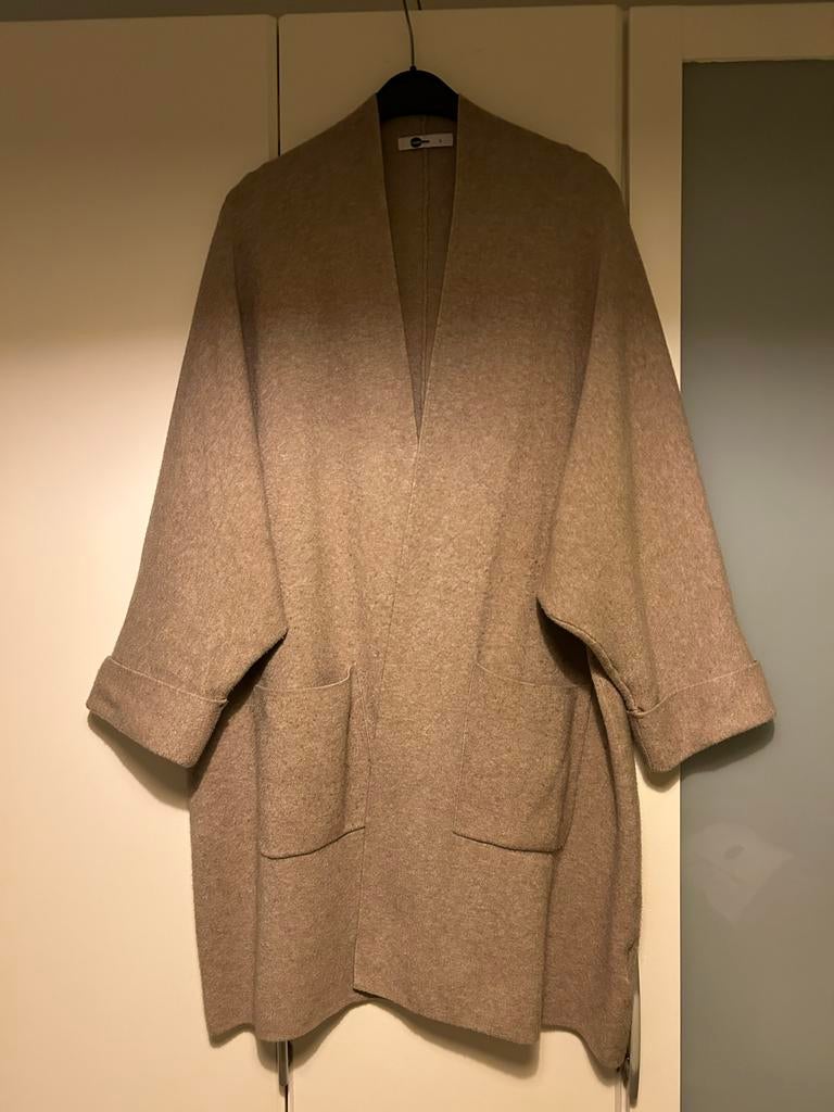 Everme Beige Kimono Vest Maat L, Kleding | Dames, Truien en Vesten, Ophalen of Verzenden, Gedragen, Maat 42/44 (L), Beige