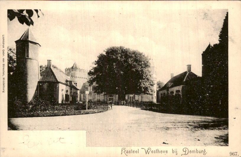 Domburg - Kasteel Westhove, Ophalen of Verzenden, Voor 1920, Ongelopen, Zeeland
