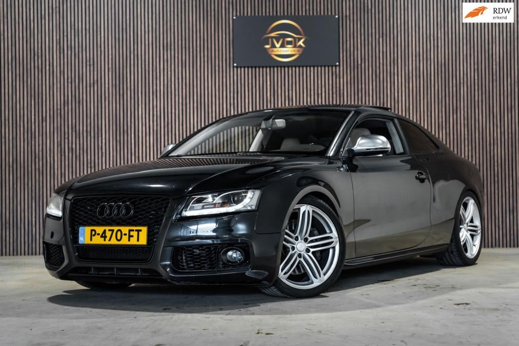 Audi A5 Coupé 4.2 S5 Quattro Pano Leder Navi Stoelverw., 4 stoelen, Zwart, Leder, Bedrijf