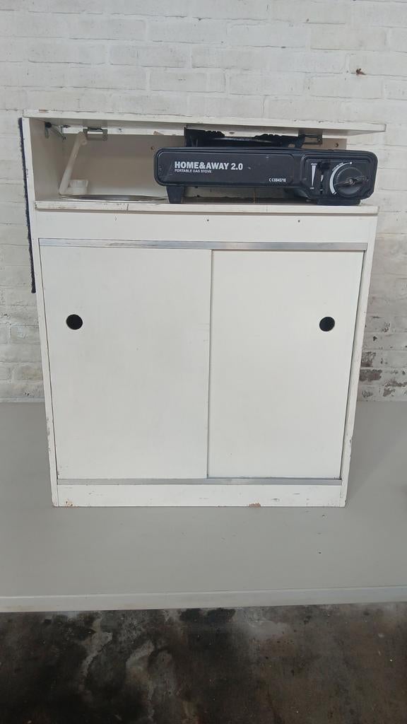 Camper keuken RDW-proof met kraan en kookplaat, Ophalen of Verzenden, Gebruikt