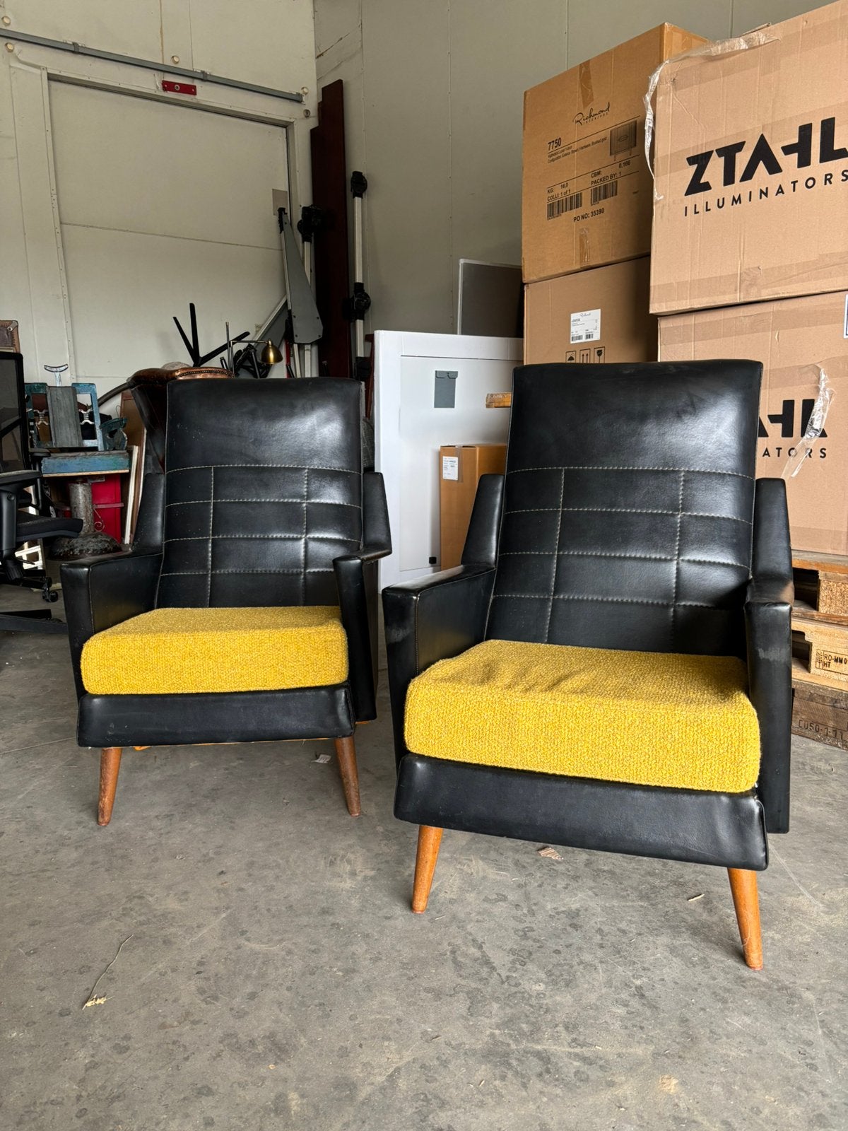 Antiek stoelen koffer kappersstoel, Ophalen, Zo goed als nieuw, Eenpersoons, Minder dan 150 cm