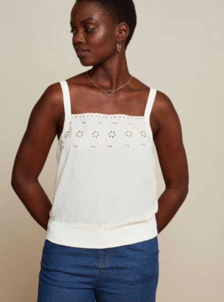 King Louie top Nieuw M Lulu Magrelli Camisole, Maat 38/40 (M), Beige, Nieuw, Ophalen of Verzenden