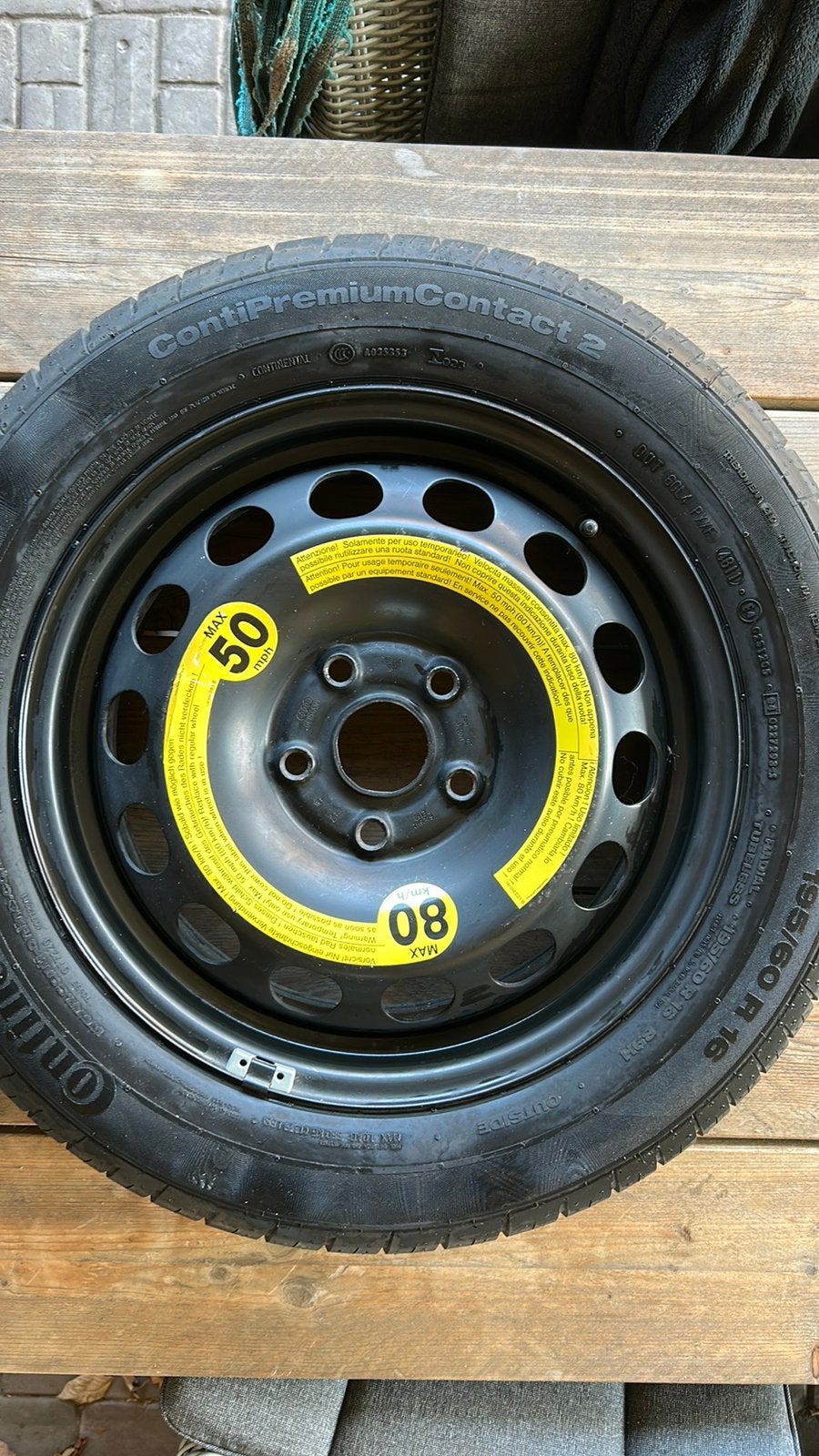 Thuiskomer Continental 195/60R16, Ophalen