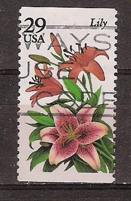 USA, Bloemen, lelie' s, 1994., Ophalen of Verzenden, Gestempeld, Noord-Amerika